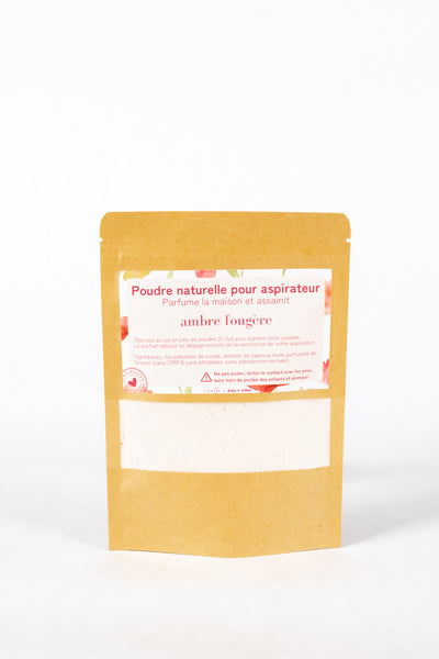 Poudre naturelle pour aspirateur ambre fougère