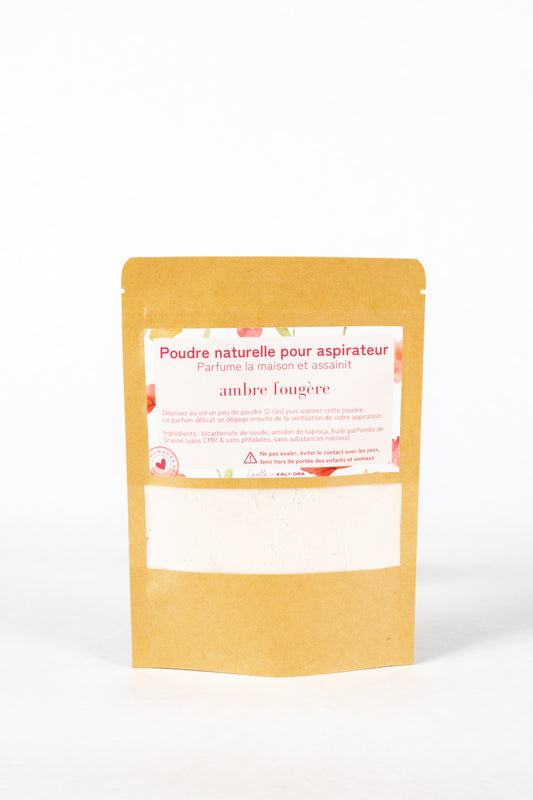 Poudre naturelle pour aspirateur ambre fougère