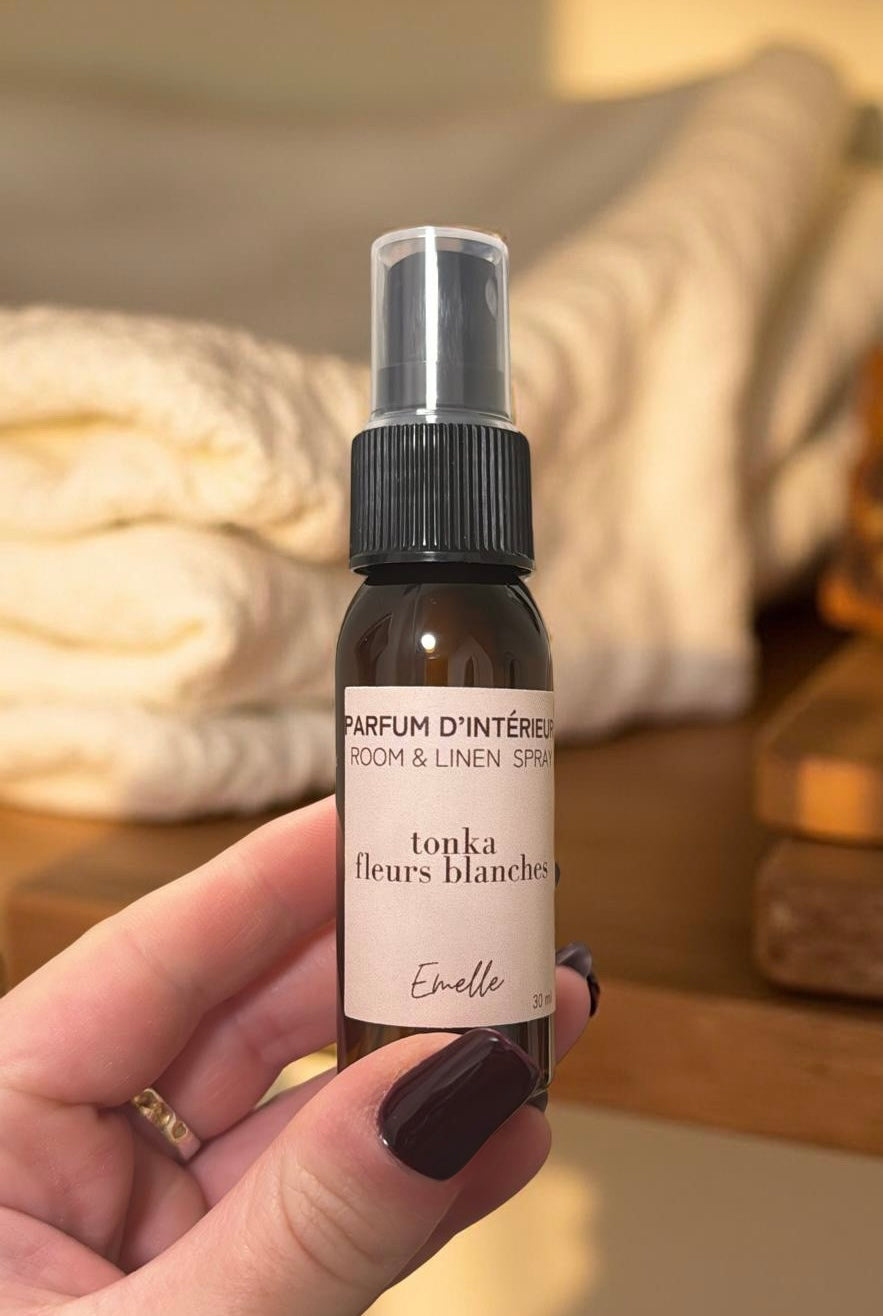 Parfum d’intérieur tonka fleurs blanches - format mini